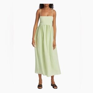 Vince Bow Pleated Maxi Dress